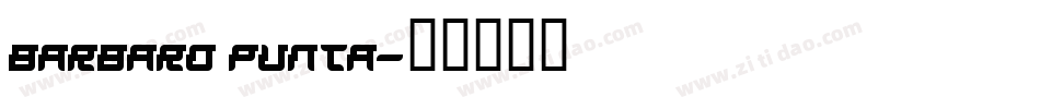 barbaro punta字体转换